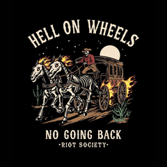 Men's Skeleton Stagecoach Graphic T-Shirt – Black