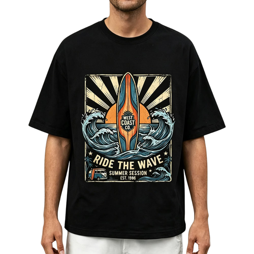 Men's 100% Cotton Short Sleeve Graphic T-Shirt