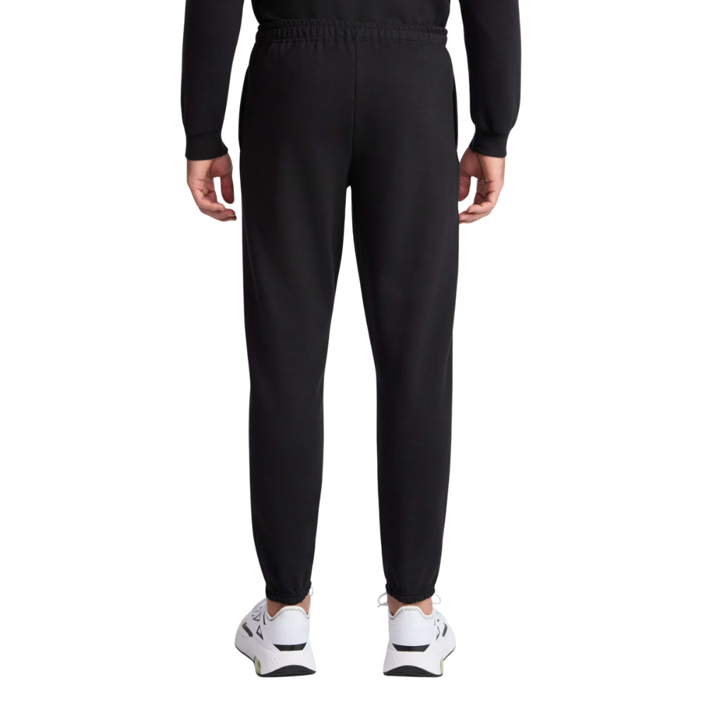 Back view of men's athletic jogger sweatpants showing the fitted jogger style and comfortable everyday design.