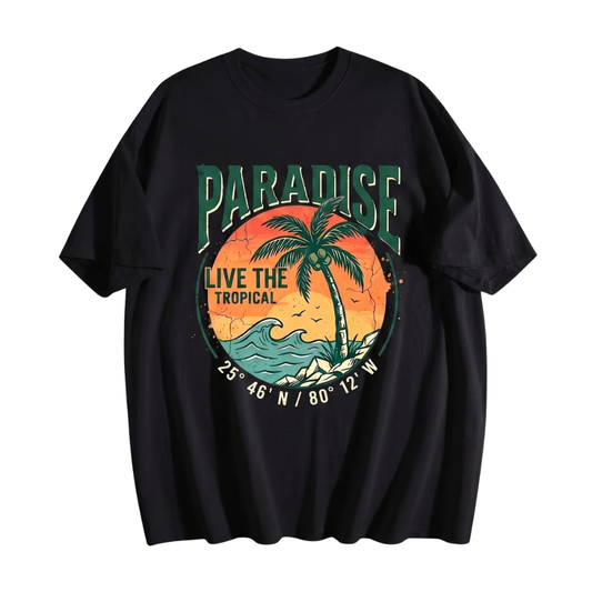 Men's Casual Graphic Cotton T-Shirt