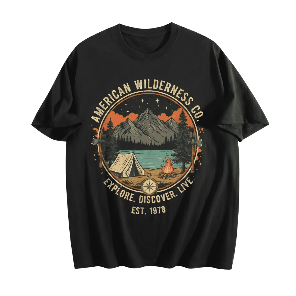 Men's short sleeve graphic t-shirt featuring a printed design, comfortable fit, and casual everyday style.