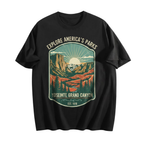 Men's cotton graphic print crewneck t-shirt featuring a comfortable fit, short sleeves, and casual everyday style.