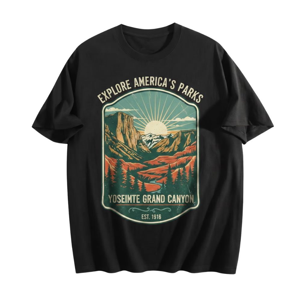 Men's cotton graphic print crewneck t-shirt featuring a comfortable fit, short sleeves, and casual everyday style.