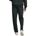 Back view of men's EverSoft fleece open bottom sweatpants showing the casual straight-leg design and comfortable fit.
